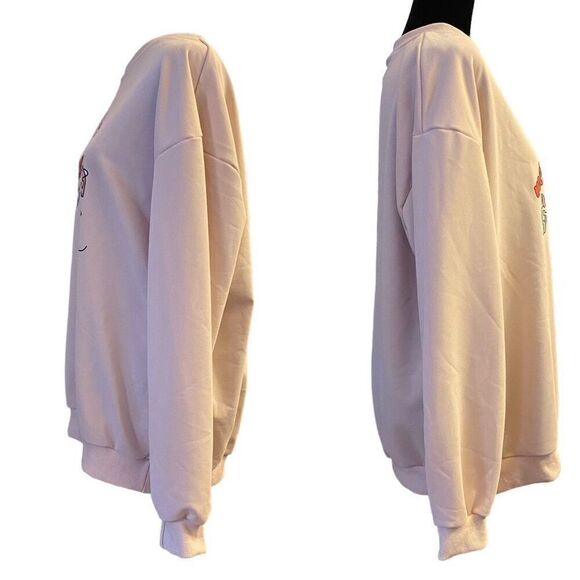 Pink Flamingo Christmas Holiday Lights Lightweight Tan‎ Top Sz XL - Picture 2 of 12